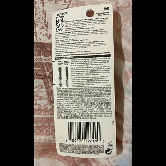 Revlon Mascara So Fierce! Big Bad Lash 760- Blackest Black 0.34 oz Makeup New - Picture 2 of 2